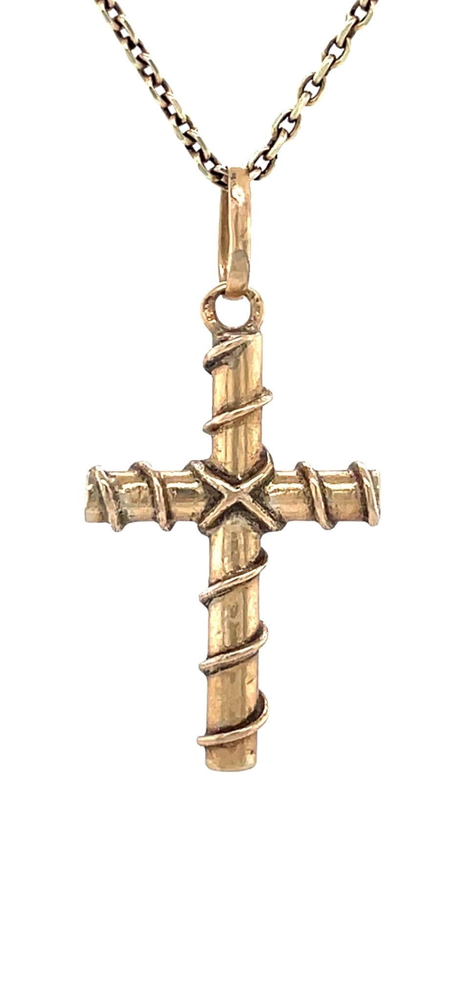 Vintage 14K Gold Cross Pendant